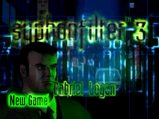 Syphon Filter 3 title screen for Playstation